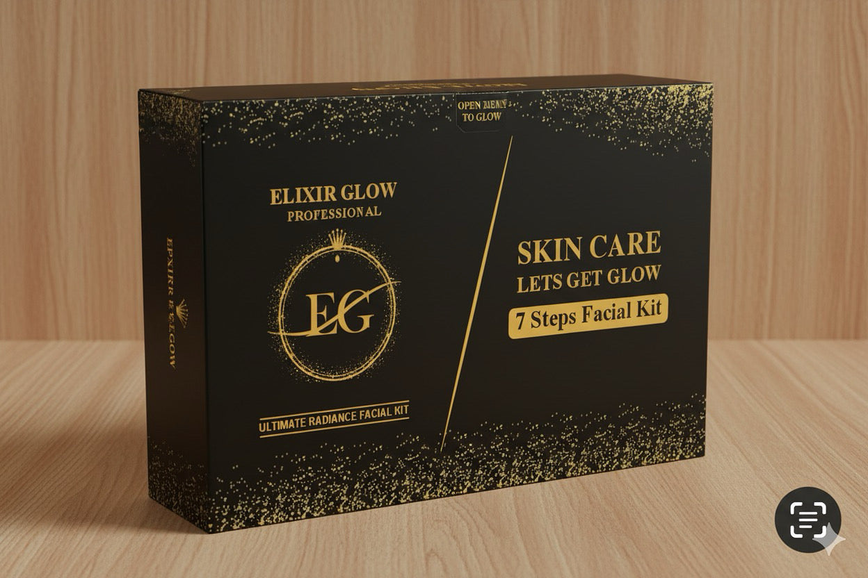 Elixir Glow 7-Step Facial Kit – Your Ultimate At-Home Skin Polish